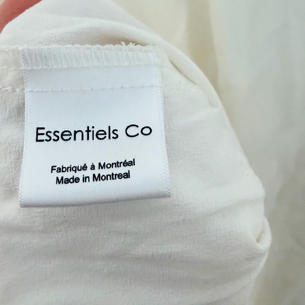 Essentials Off-White Wrap Long Sleeve Top - Picture 8 of 9